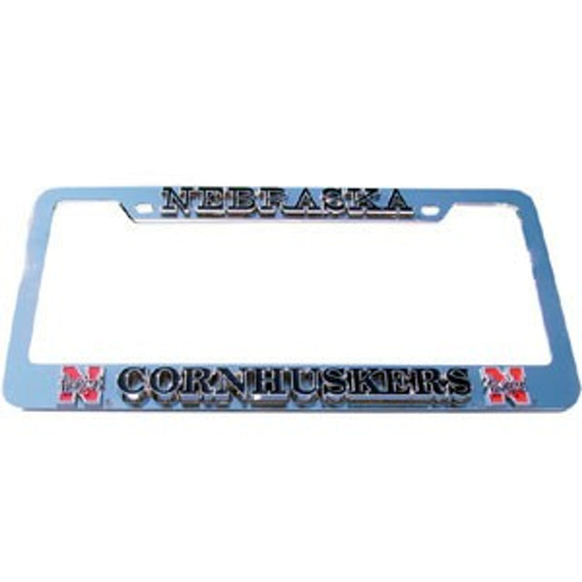 Nebraska Cornhuskers Deluxe Metal License Plate Frame