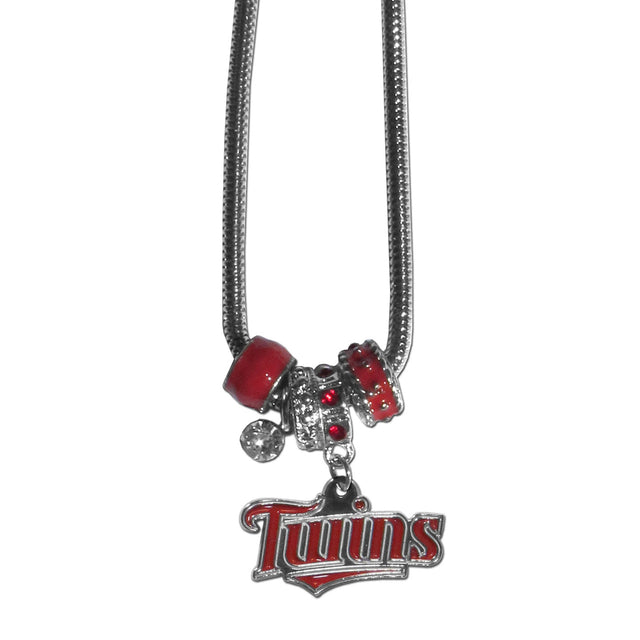 Collar de los Minnesota Twins con cuentas estilo euro