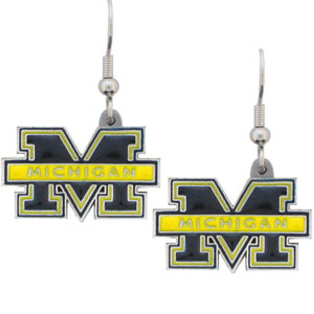 Michigan Wolverines Dangle Earrings