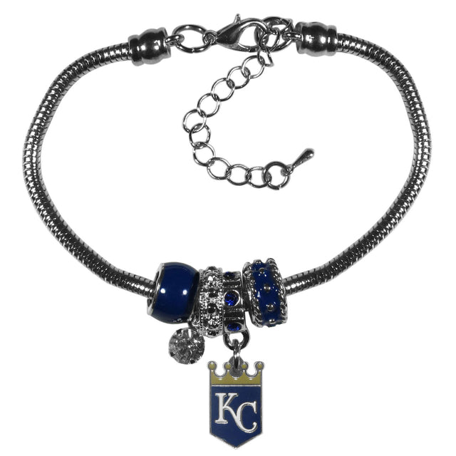 Pulsera de los Kansas City Royals con cuentas estilo euro