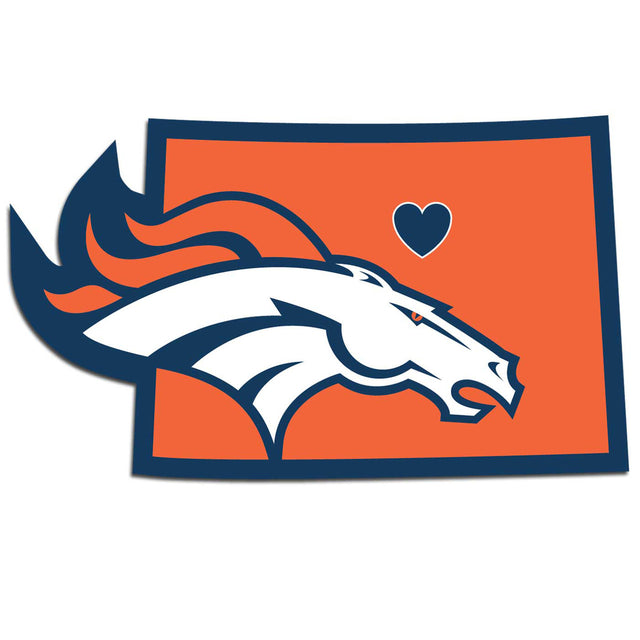 Calcomanía de orgullo del estado natal de los Denver Broncos