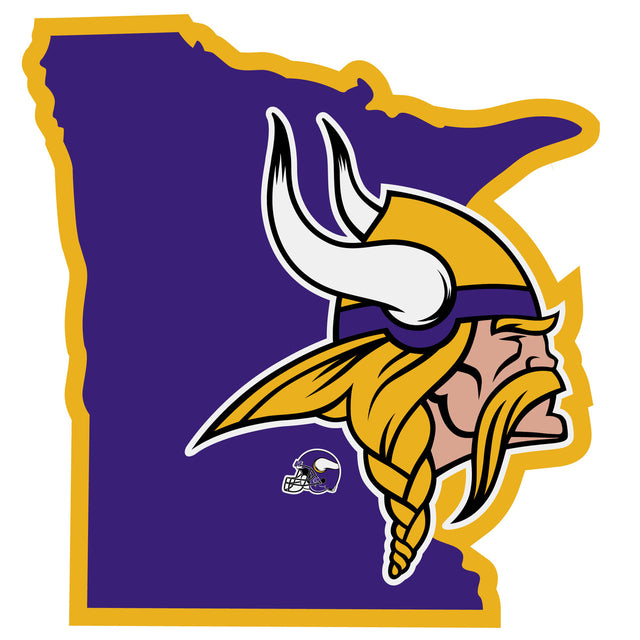 Calcomanía de orgullo del estado natal de Minnesota Vikings