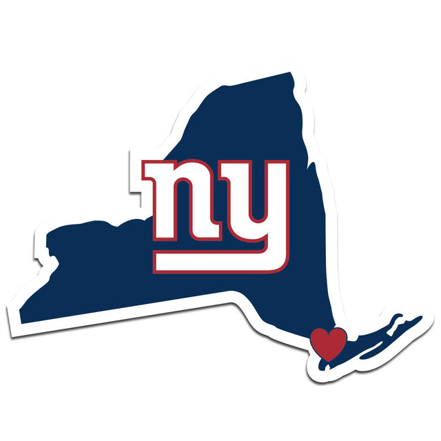 Calcomanía de orgullo del estado natal de los New York Giants