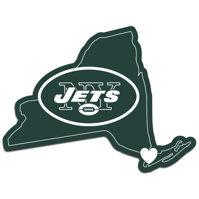 Calcomanía de los New York Jets con el orgullo de su estado natal