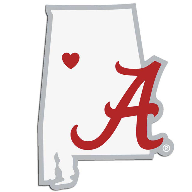 Calcomanía de Alabama Crimson Tide con estilo de orgullo estatal