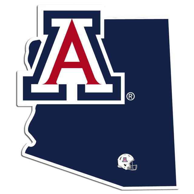 Calcomanía de los Arizona Wildcats con el estilo de orgullo del estado natal