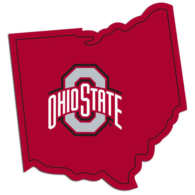 Calcomanía de los Ohio State Buckeyes con el estilo de orgullo del estado de origen