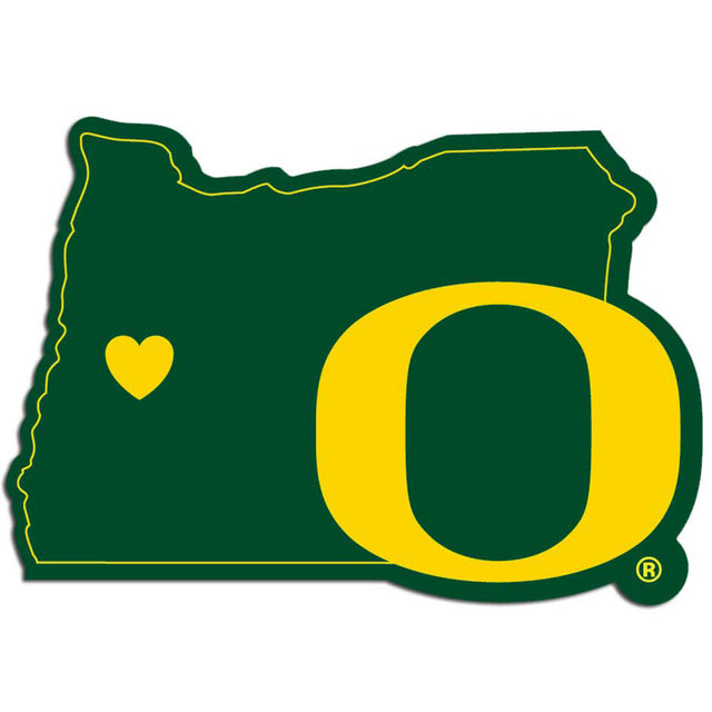 Calcomanía de los Oregon Ducks con el estilo de orgullo del estado natal