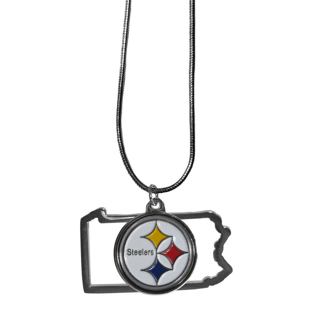 Pittsburgh Steelers Necklace State Charm