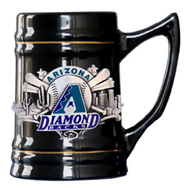 Jarra de cerveza negra de 18 oz de los Arizona Diamondbacks