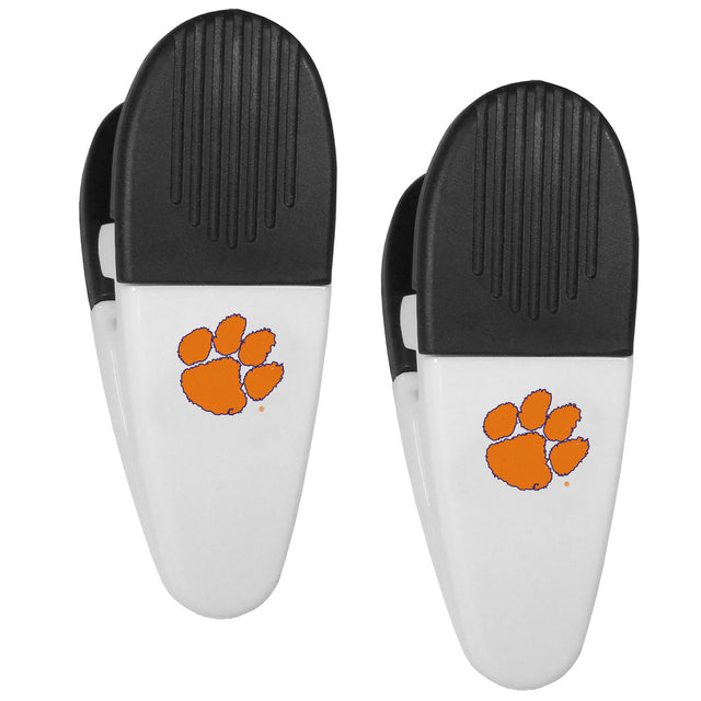 Paquete de 2 pinzas para fichas de Clemson Tigers