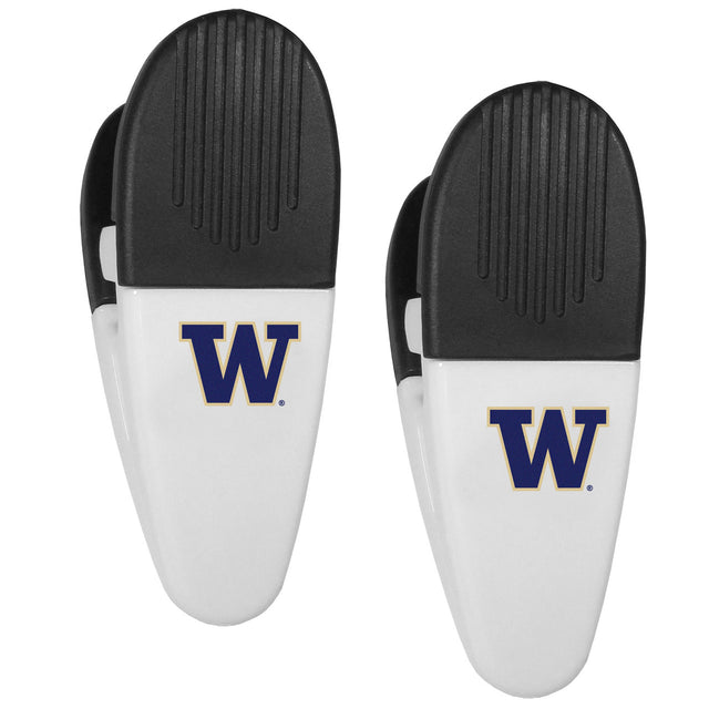 Paquete de 2 pinzas para patatas fritas de Washington Huskies