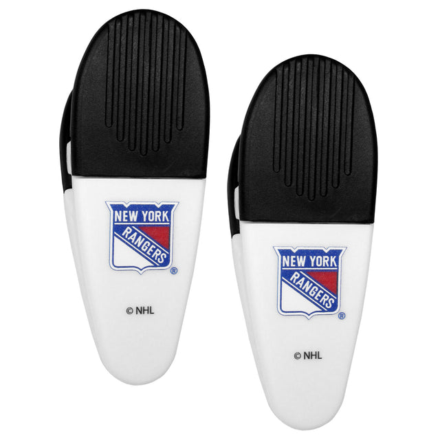 Pack de 2 pinzas para fichas de los New York Rangers