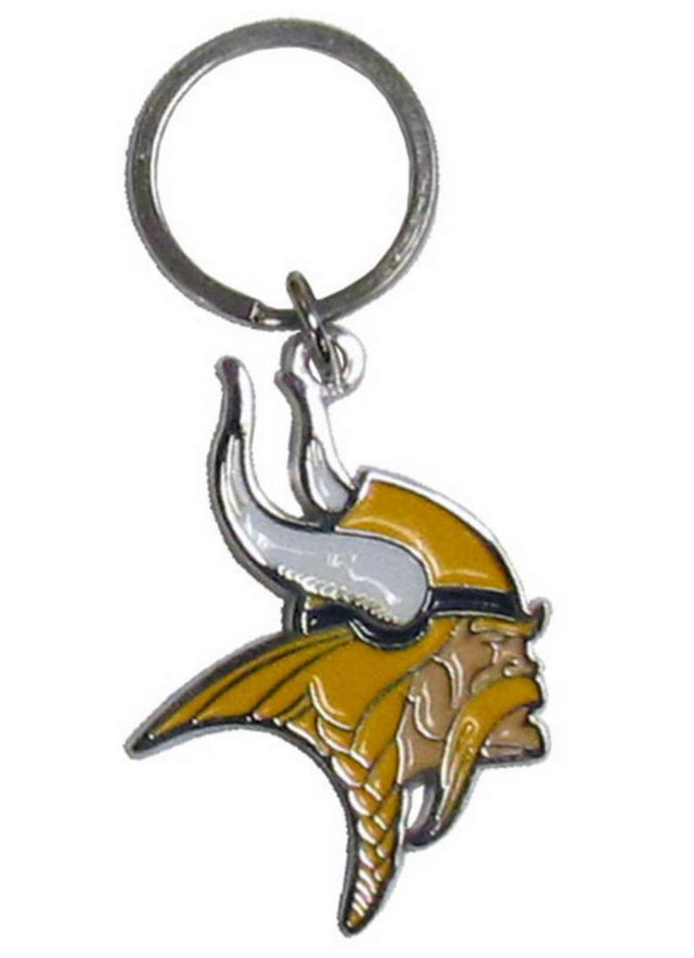 Minnesota Vikings Chrome Logo Cut Keychain