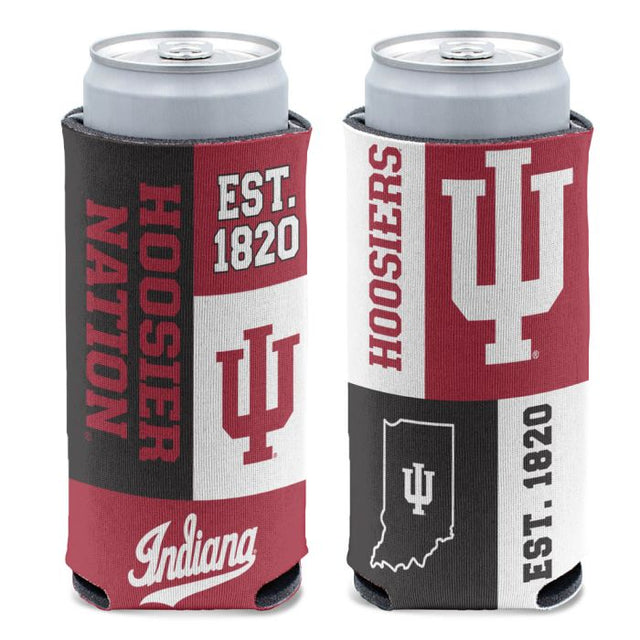 Enfriador de latas delgado de 12 oz de Indiana Hoosiers