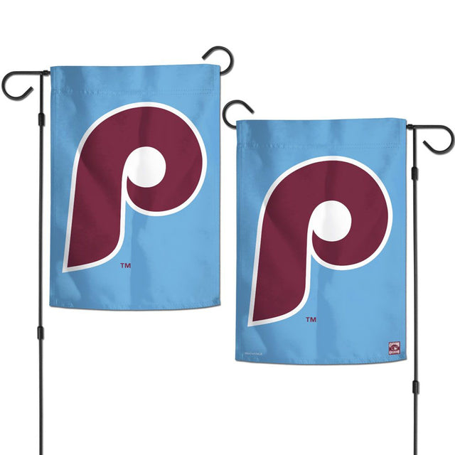 Bandera de los Philadelphia Phillies de 12 x 18 pulgadas, estilo jardín, diseño retro de dos caras