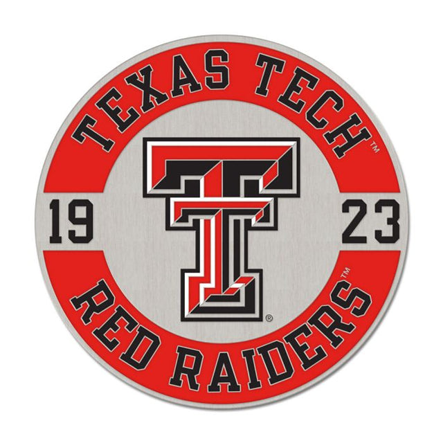 Tarjeta de joyería con pin esmaltado de colección de los Texas Tech Red Raiders