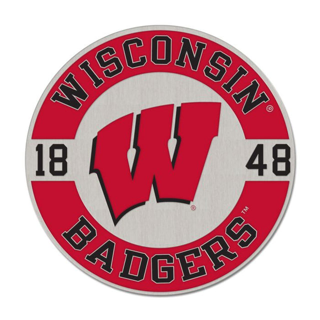 Wisconsin Badgers Collector Enamel Pin Jewelry Card