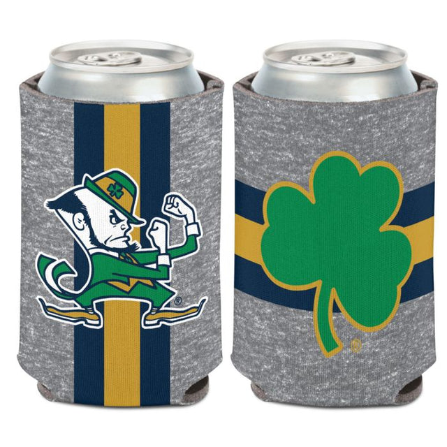 Enfriador de lata con rayas jaspeadas de Notre Dame Fighting Irish de 12 oz.