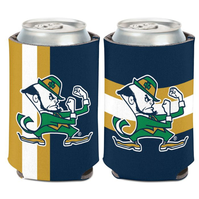 Enfriador de latas con diseño de rayas de Notre Dame Fighting Irish, 12 oz.