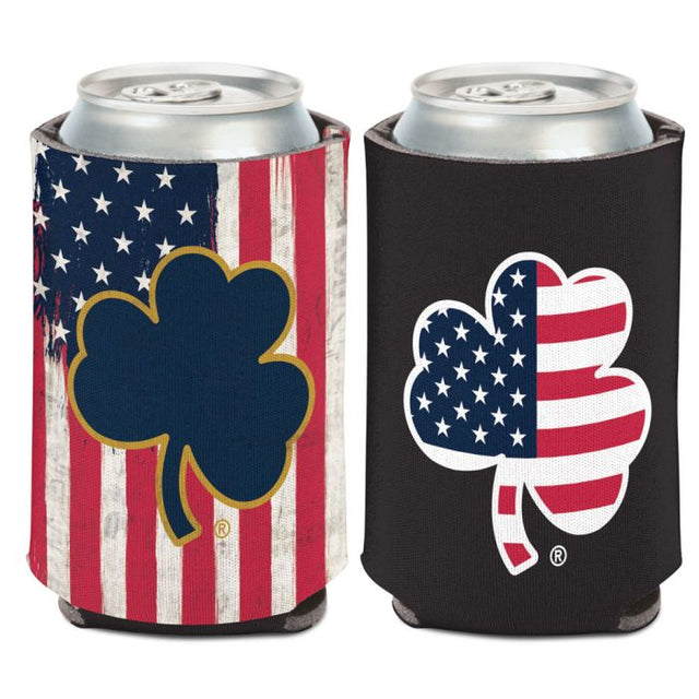 Enfriador de lata patriótico Notre Dame Fighting Irish de 12 oz.