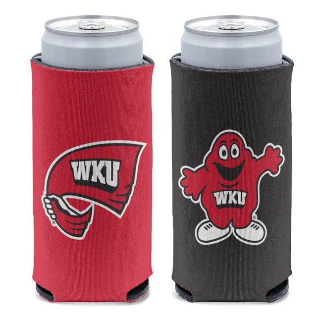 Enfriador de latas delgado de 12 oz Western Kentucky Hilltoppers