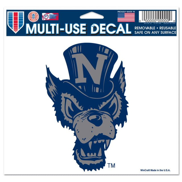 Nevada Wolf Pack Multi-Use Decal -Clear Bckrgd 5" x 6"