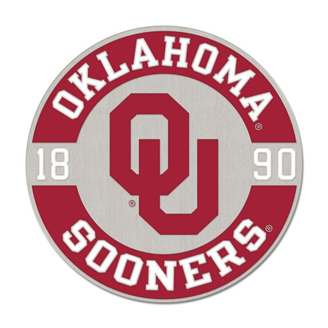 Tarjeta de joyería con pin esmaltado de colección de los Oklahoma Sooners