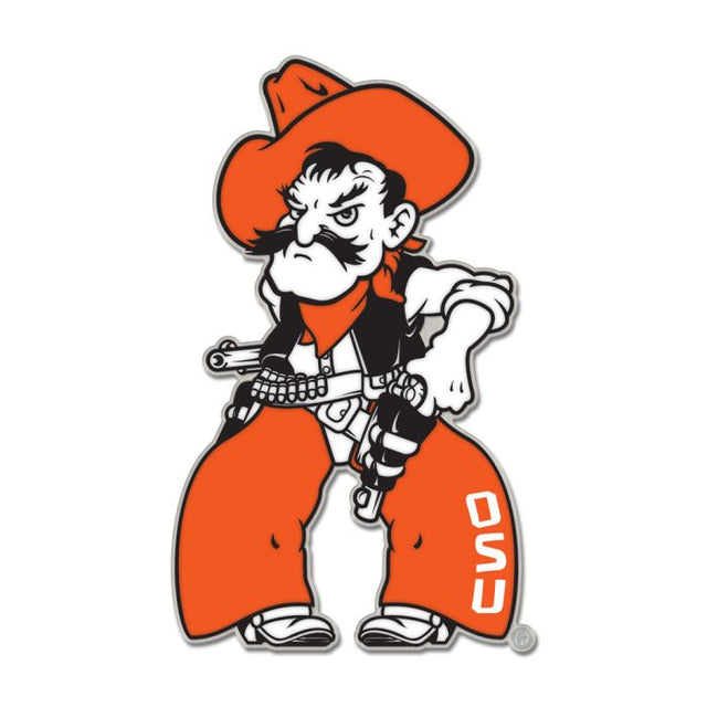 Tarjeta de joyería con pin esmaltado de colección de la mascota de los Oklahoma State Cowboys