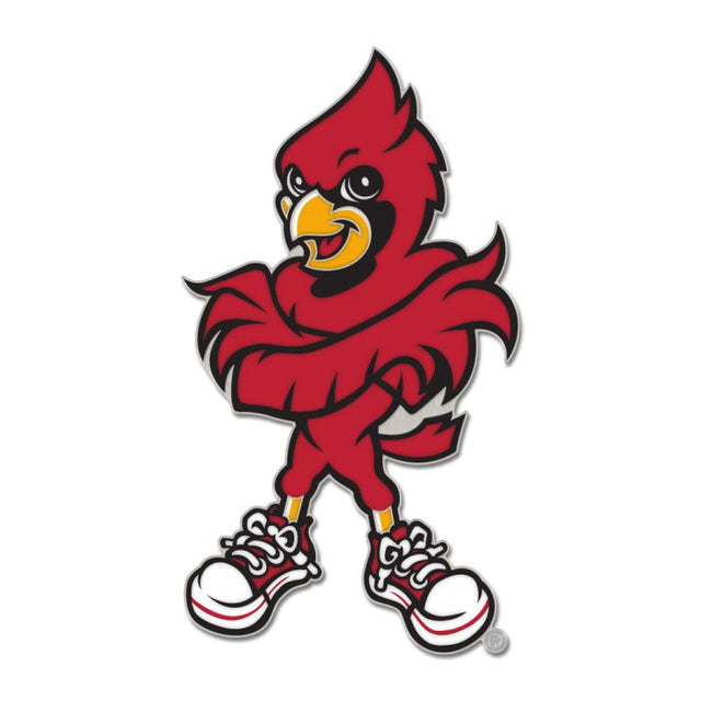 Louisville Cardinals MASCOT Collector Enamel Pin Jewelry Card