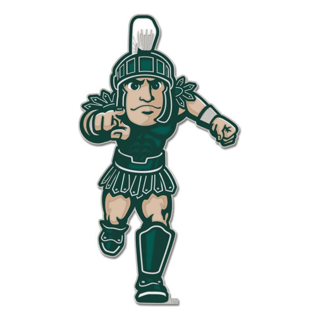 Michigan State Spartans MASCOT Collector Enamel Pin Jewelry Card