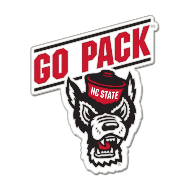 NC State Wolfpack SLOGAN Collector Enamel Pin Jewelry Card