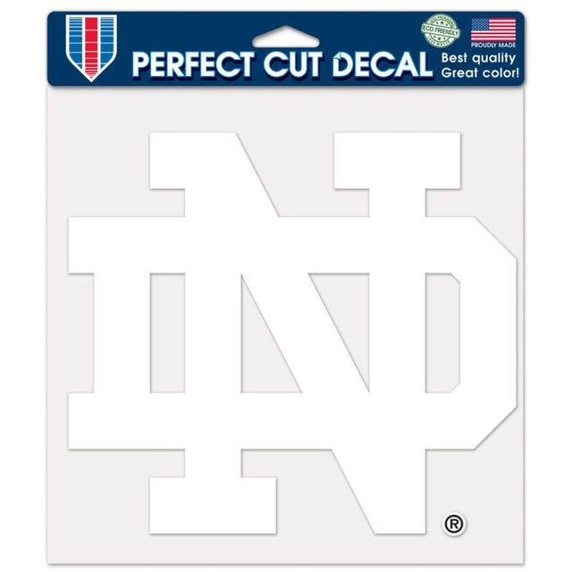 Notre Dame Fighting Irish Perfect Cut Decals 8" x 8"