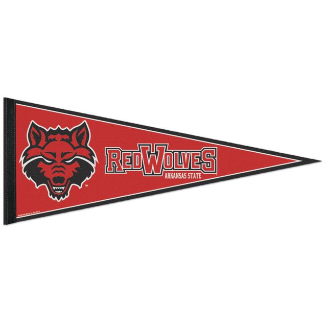 Banderín clásico de los Arkansas State Red Wolves, en cartulina de 12" x 30"