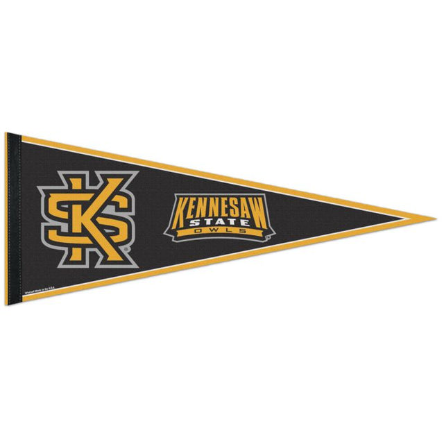 Banderín clásico de los Kennesaw State Owls, en cartulina de 12" x 30"