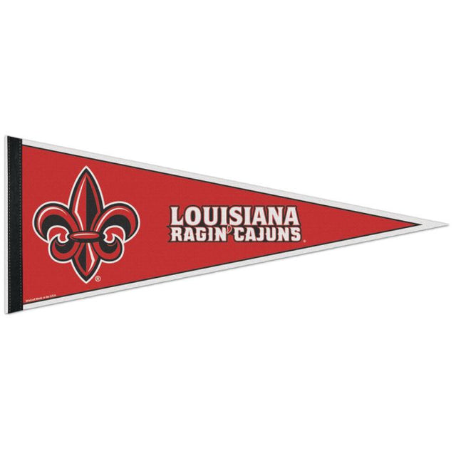 Luisiana - Banderín clásico de los Lafayette Ragin Cajuns, en cartulina de 12" x 30"