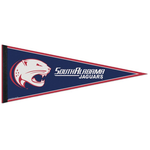 Banderín clásico de los South Alabama Jaguars, en cartulina de 12" x 30"