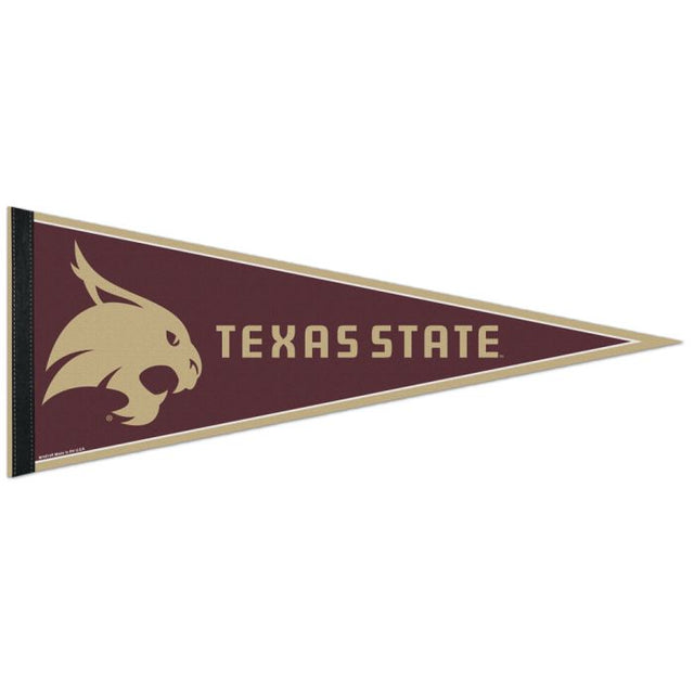 Banderín clásico de los Texas State Bobcats, en cartulina de 12" x 30"