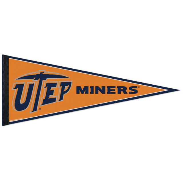 Banderín clásico de los mineros de UTEP, a granel, 12" x 30"