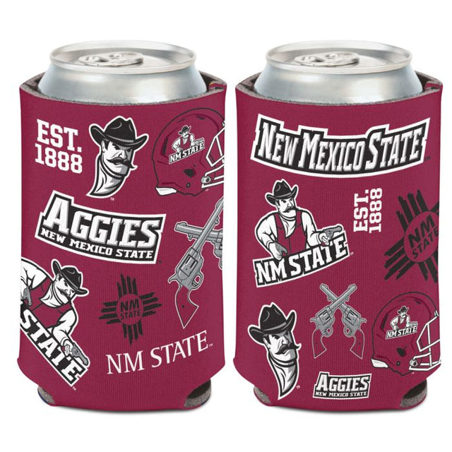 Enfriador de lata de 12 oz de New Mexico State Aggies.