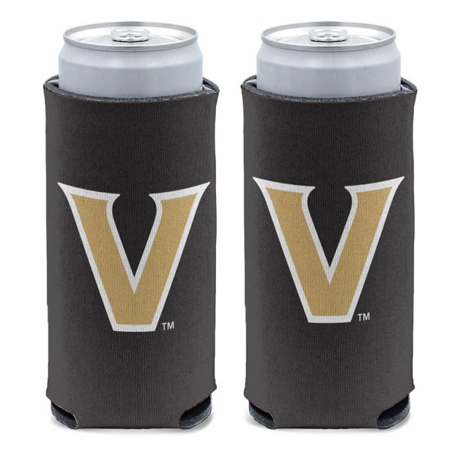 Enfriador de latas delgado de 12 oz Vanderbilt Commodores