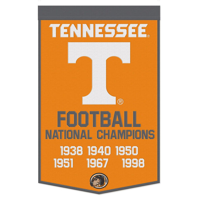 Tennessee Volunteers Banner Wool 24x38 Dynasty Champ Design Football