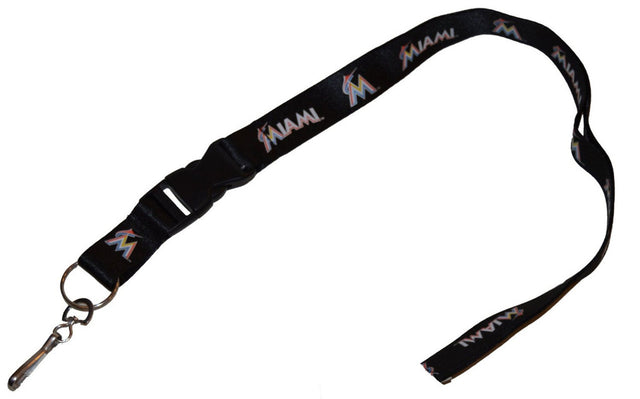 Miami Marlins Lanyard - Breakaway with Key Ring