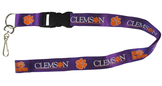 Clemson Tigers Lanyard - Breakaway with Key Ring