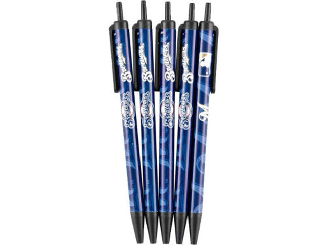 Milwaukee Brewers Click Pens - 5 Pack