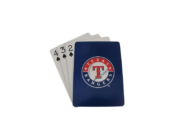 Naipes de los Texas Rangers con placa de diamante