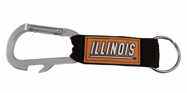 Illinois Fighting Illini Carabiner Keychain