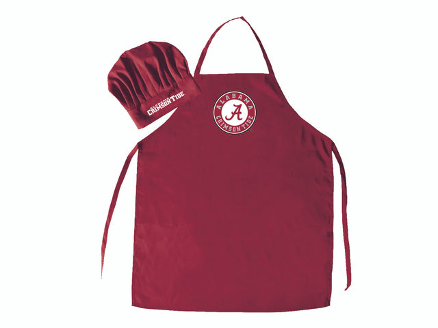 Conjunto de delantal y gorro de chef de Alabama Crimson Tide