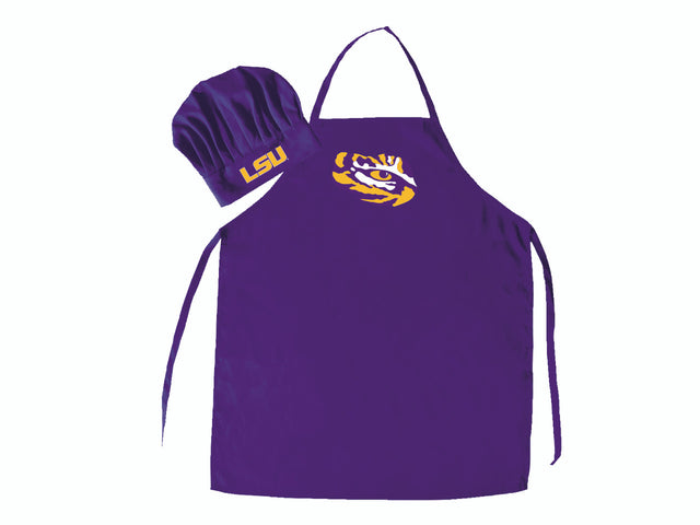 Conjunto de delantal y gorro de chef de los LSU Tigers