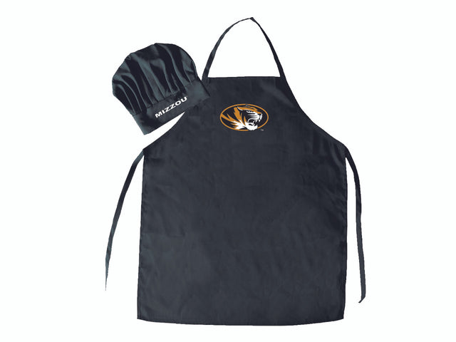 Conjunto de delantal y gorro de chef de los Missouri Tigers